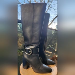 Coach knee high leather boot